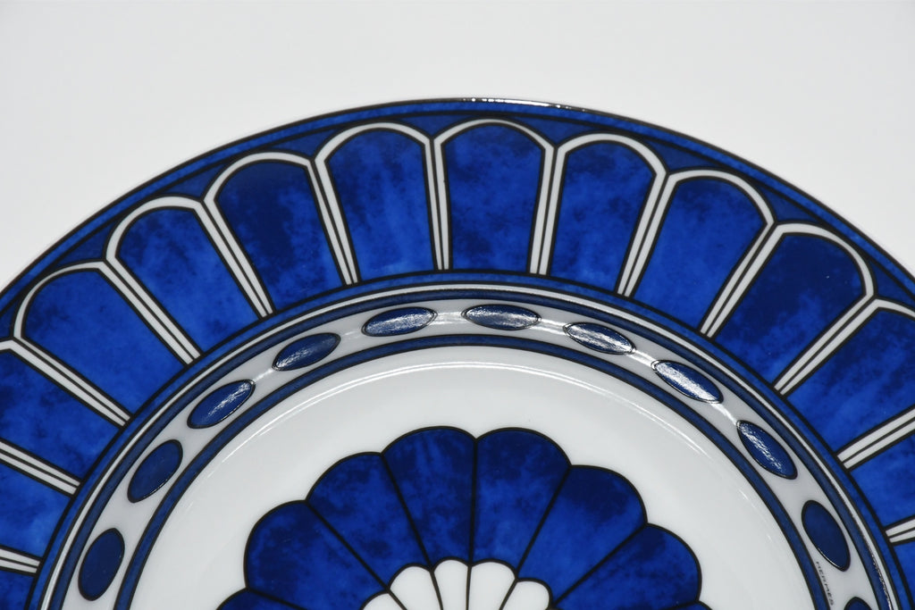 Hermes Bleus d'Ailleurs Set of 2 Pasta Plate porcelain soup dinner 24 cm M014