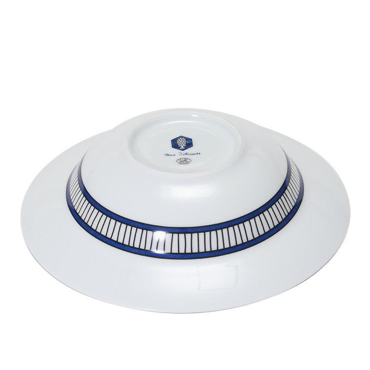 Hermes Bleus d'Ailleurs Set of 2 Pasta Plate porcelain soup dinner 24 cm