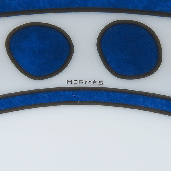 Hermes Bleus d'Ailleurs Set of 2 Pasta Plate porcelain soup dinner 24 cm