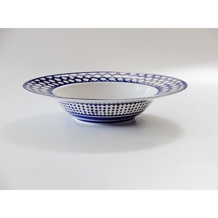 Hermes Bleus d'Ailleurs Set of 2 Soup Plate porcelain pasta 21 cm