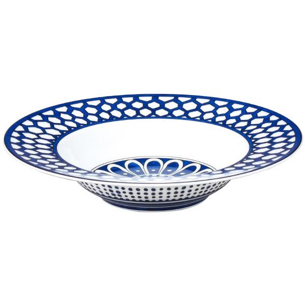 Hermes Bleus d'Ailleurs Set of 2 Soup Plate porcelain pasta 21 cm