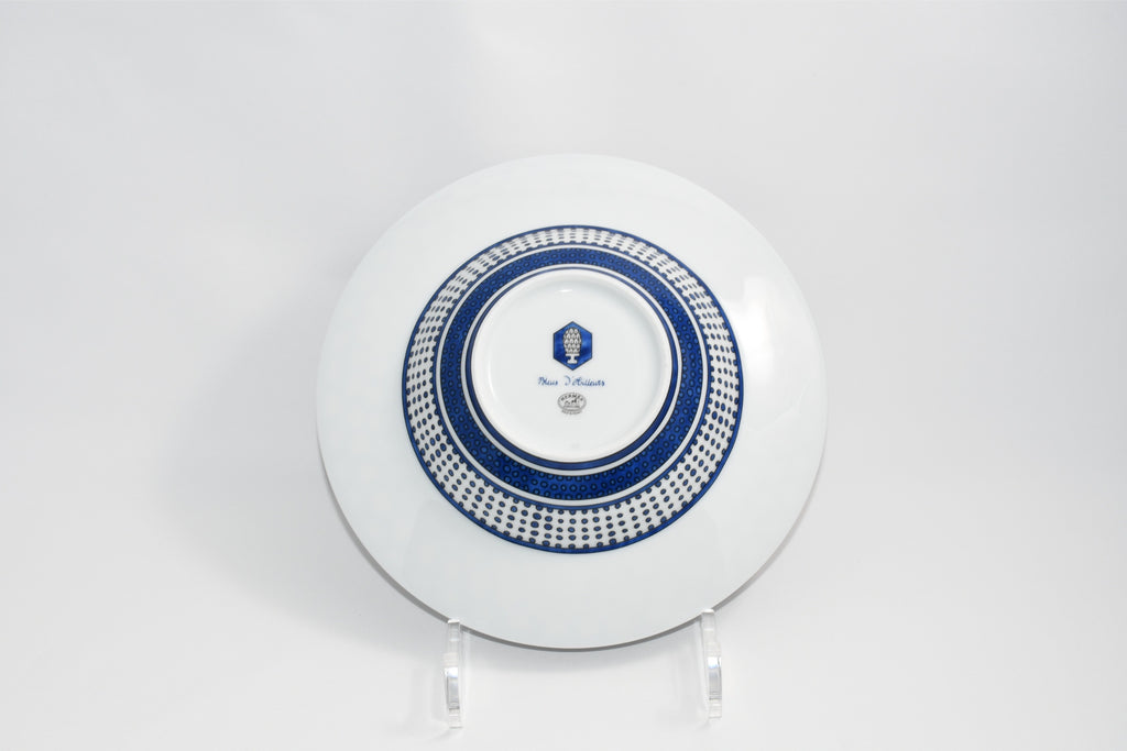 Hermes Bleus d'Ailleurs Soup Plate porcelain pasta 21 cm EX M560