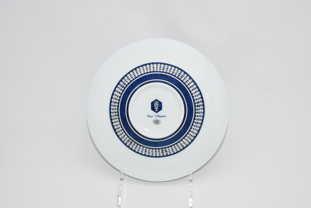 Hermes Bleus d'Ailleurs Soup Plate porcelain pasta 21 cm 059