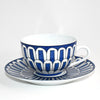 Hermes Bleus d'Ailleurs Tea Cup and Saucer blue porcelain coffee 200 ml