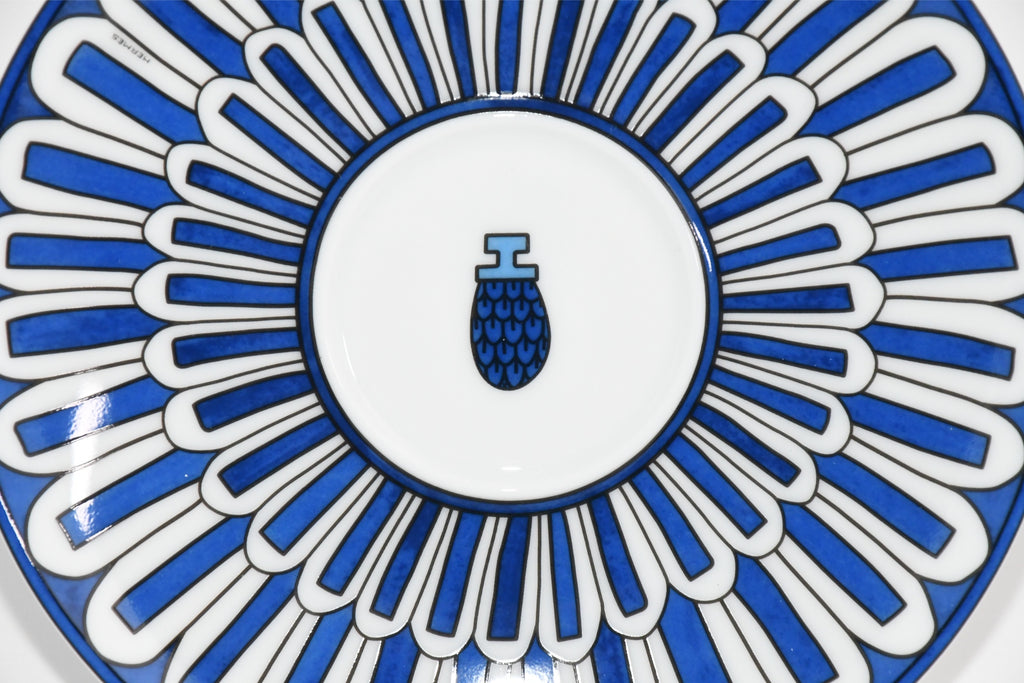 Hermes Bleus d'Ailleurs Tea Cup and Saucer blue porcelain coffee 200 ml