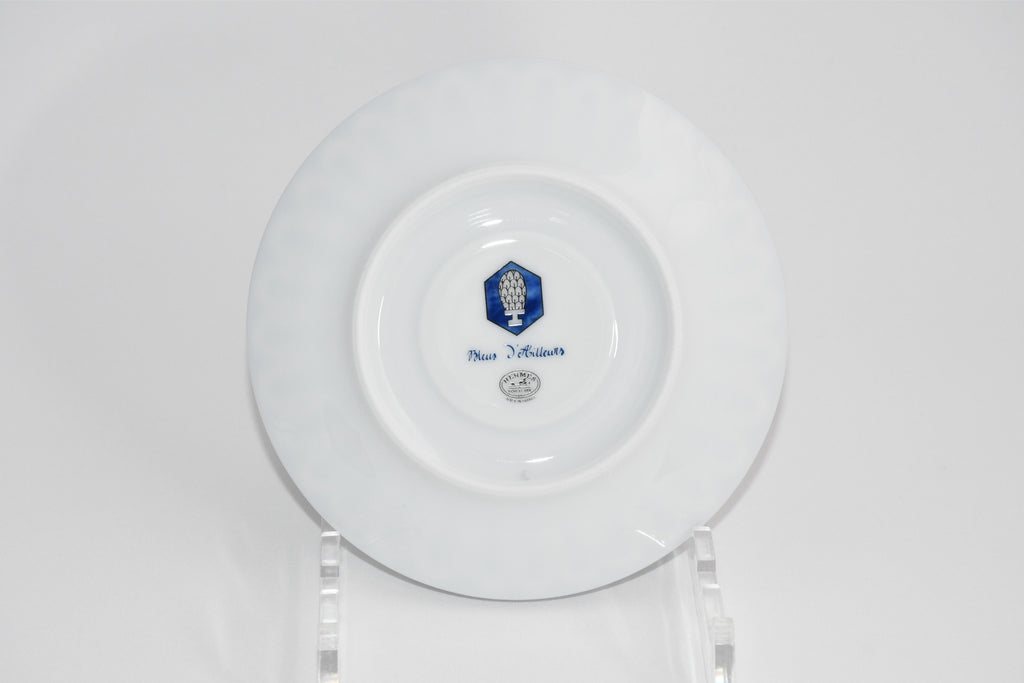 Hermes Bleus d'Ailleurs Tea Cup and Saucer blue porcelain coffee 200 ml