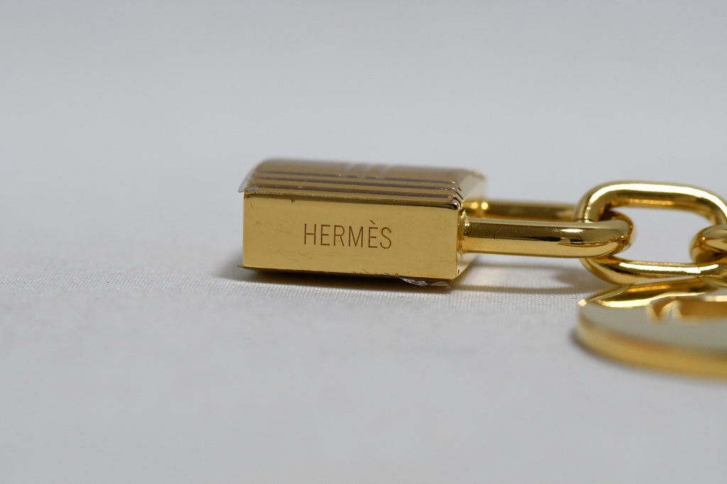 Hermes Breloque Olga Gold Charm bag amulette Cadena Berloque Ex+