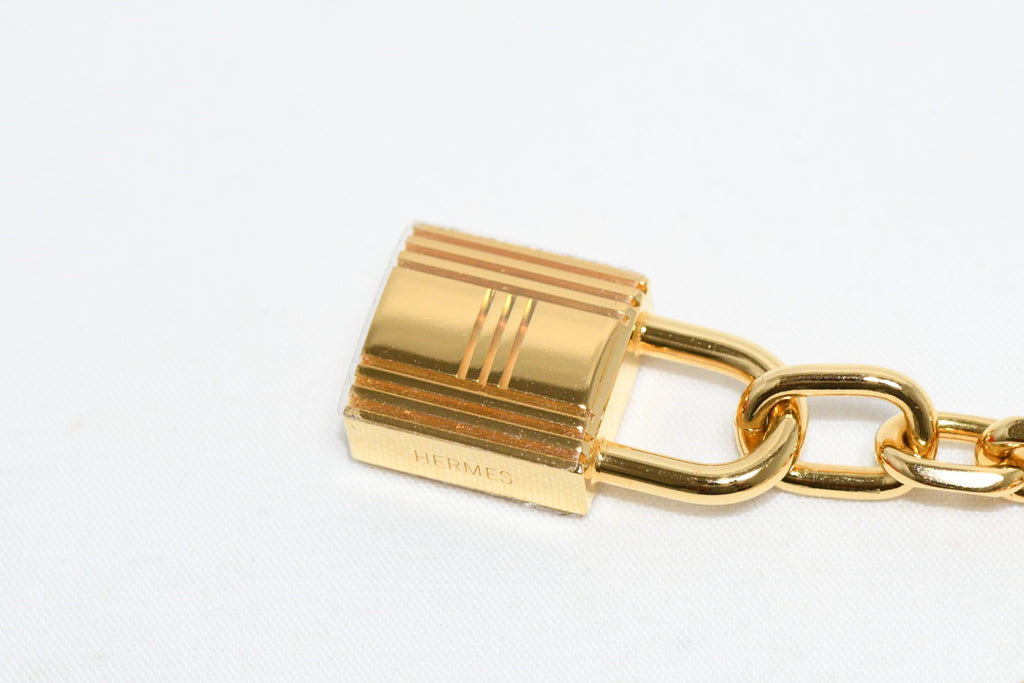 Hermes Breloque Olga Gold Charm bag amulette Cadena Berloque Ex+