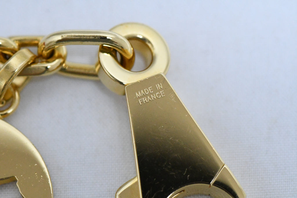Hermes Breloque Olga Gold Charm bag amulette Cadena Berloque Ex+