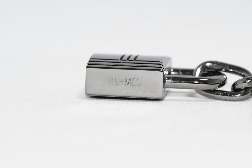 Hermes Breloque Olga Ruthenium black Silver Charm Amulette Cadena Berloque