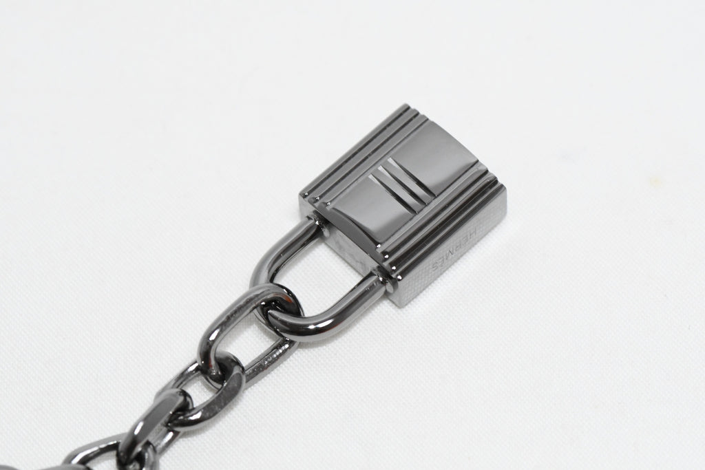 Hermes Breloque Olga Ruthenium black Silver Charm Amulette Cadena Berloque