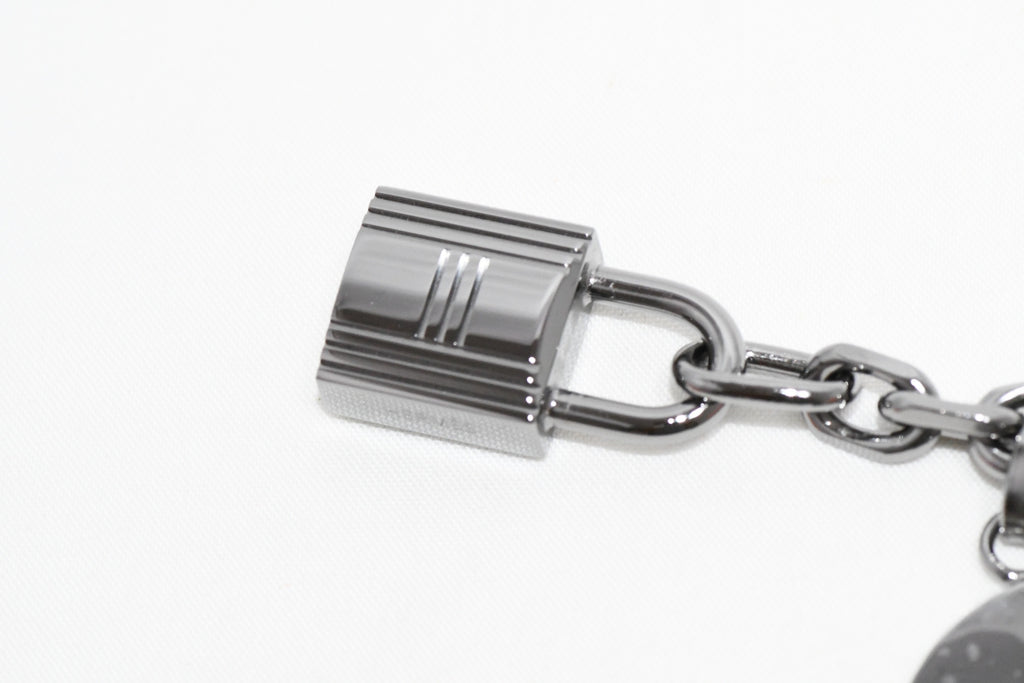 Hermes Breloque Olga Ruthenium black Silver Charm Amulette Cadena Berloque