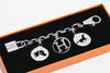 Hermes Breloque Olga Silver Charm Bag Amulette Palladium Berloque Cadena 028