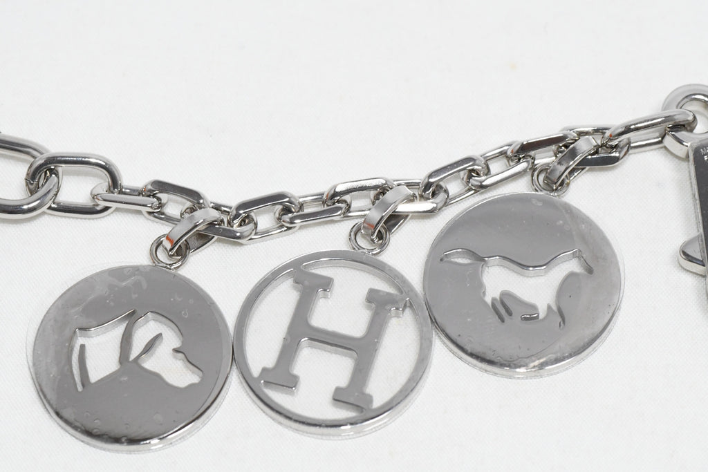 Hermes Breloque Olga Silver Charm bag amulette Cadena berloque Sealed NEW