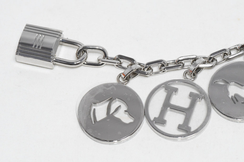 Hermes Breloque Olga Silver Charm bag amulette Cadena berloque Sealed NEW