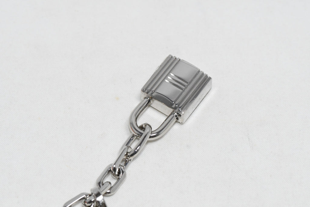 Hermes Breloque Olga Silver Charm bag amulette Cadena berloque Sealed NEW