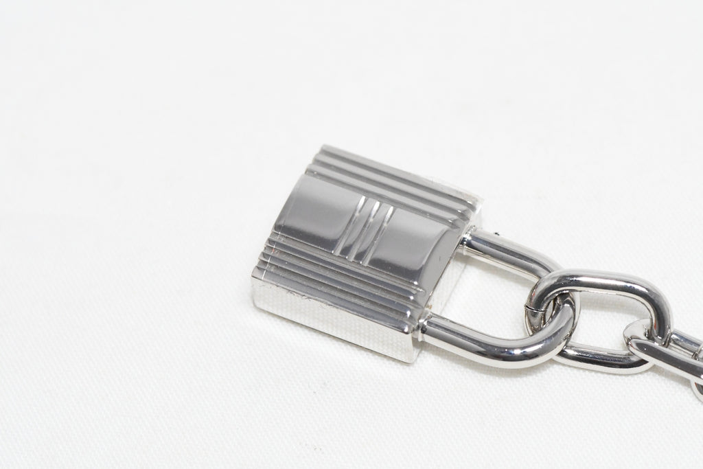 Hermes Breloque Olga Silver Charm bag amulette Cadena berloque Sealed NEW