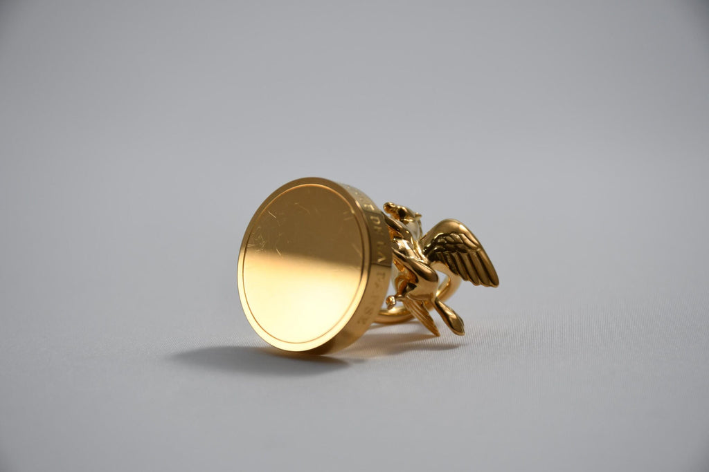 Hermes Cadena Anne de la Danse Gold Pegasus horse motif bag charm dance