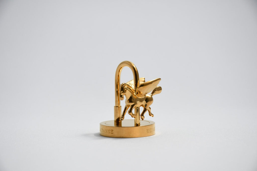 Hermes Cadena Anne de la Danse Gold Pegasus horse motif bag charm dance