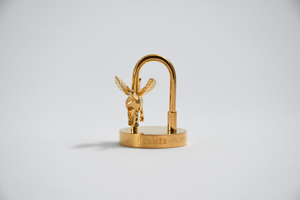 Hermes Cadena Anne de la Danse Gold Pegasus horse motif bag charm dance
