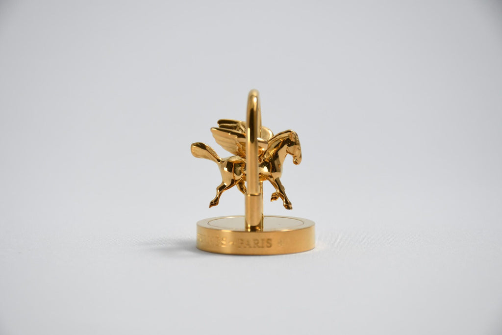 Hermes Cadena Anne de la Danse Gold Pegasus horse motif bag charm dance