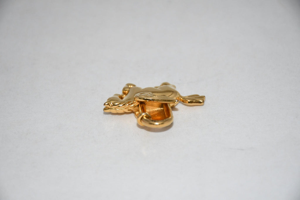 Hermes Cadena Gold Pegasus Horse Motif bag charm lock 071