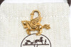 Hermes Cadena Gold Pegasus horse motif bag charm lock Great+ YA51