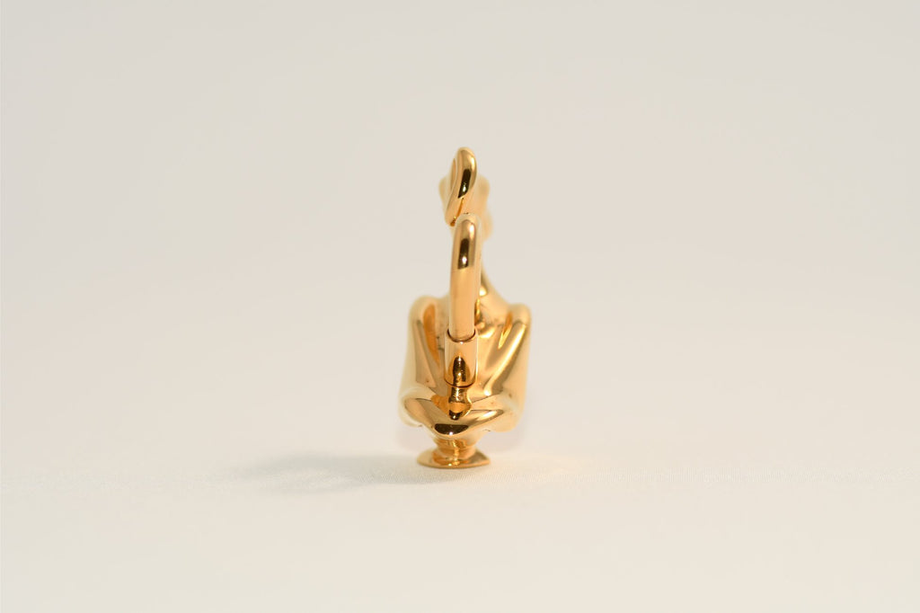 Hermes Cadena Pelican Gold motif bag charm lock 1992