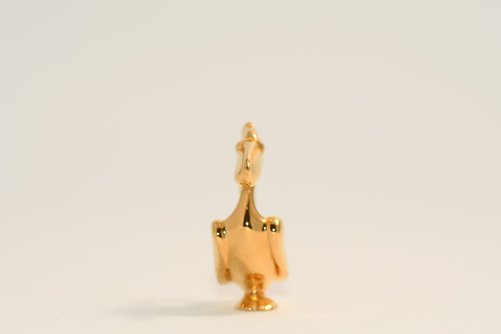 Hermes Cadena Pelican Gold motif bag charm lock 1992