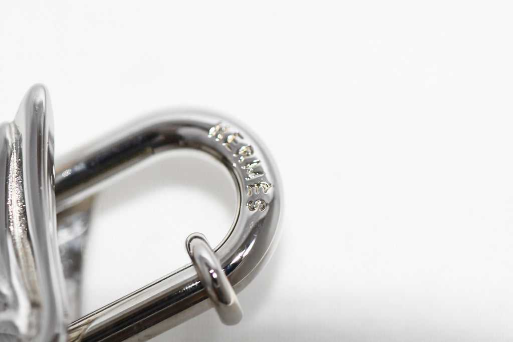 Hermes Cadena Silver Pegasus Horse Motif bag charm lock NEW