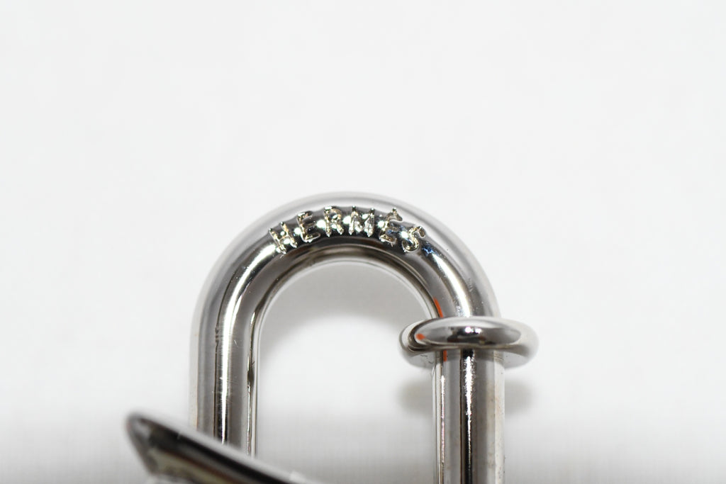 Hermes Cadena Silver Pegasus Horse Motif bag charm lock NEW