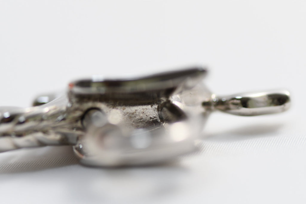 Hermes Cadena Silver Pegasus Horse Motif bag charm lock MINT AU58