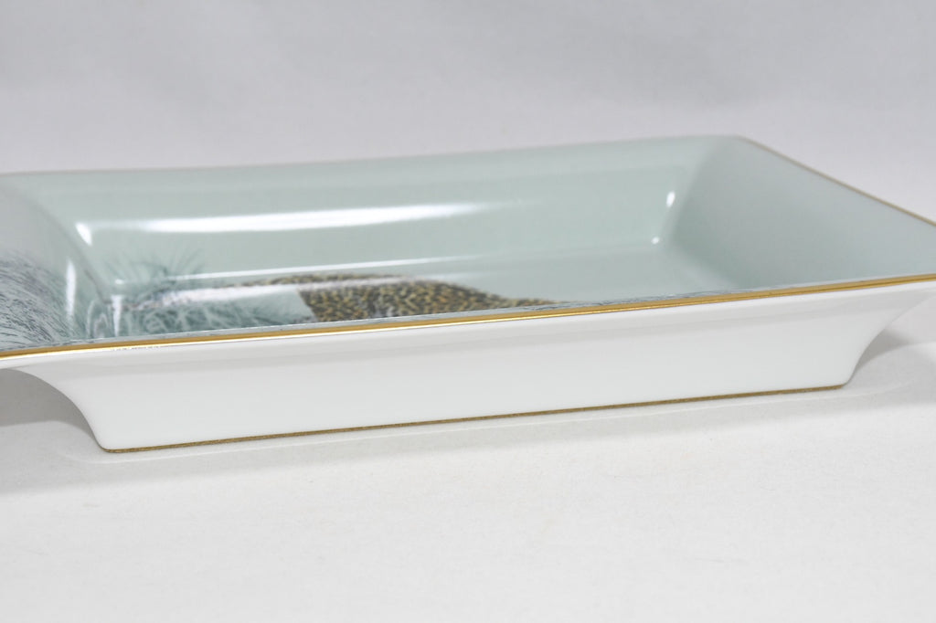 Hermes Carnets d'Equateur Change tray porcelain Ashtray plate jaguar panther