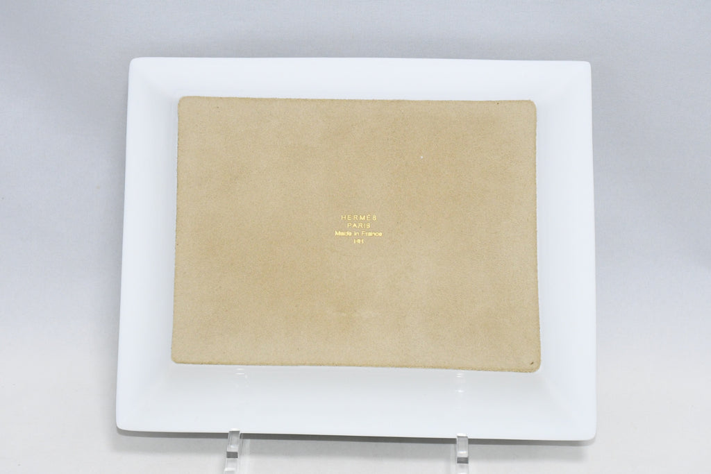 Hermes Carnets d'Equateur Change tray porcelain Ashtray plate panther jaguar
