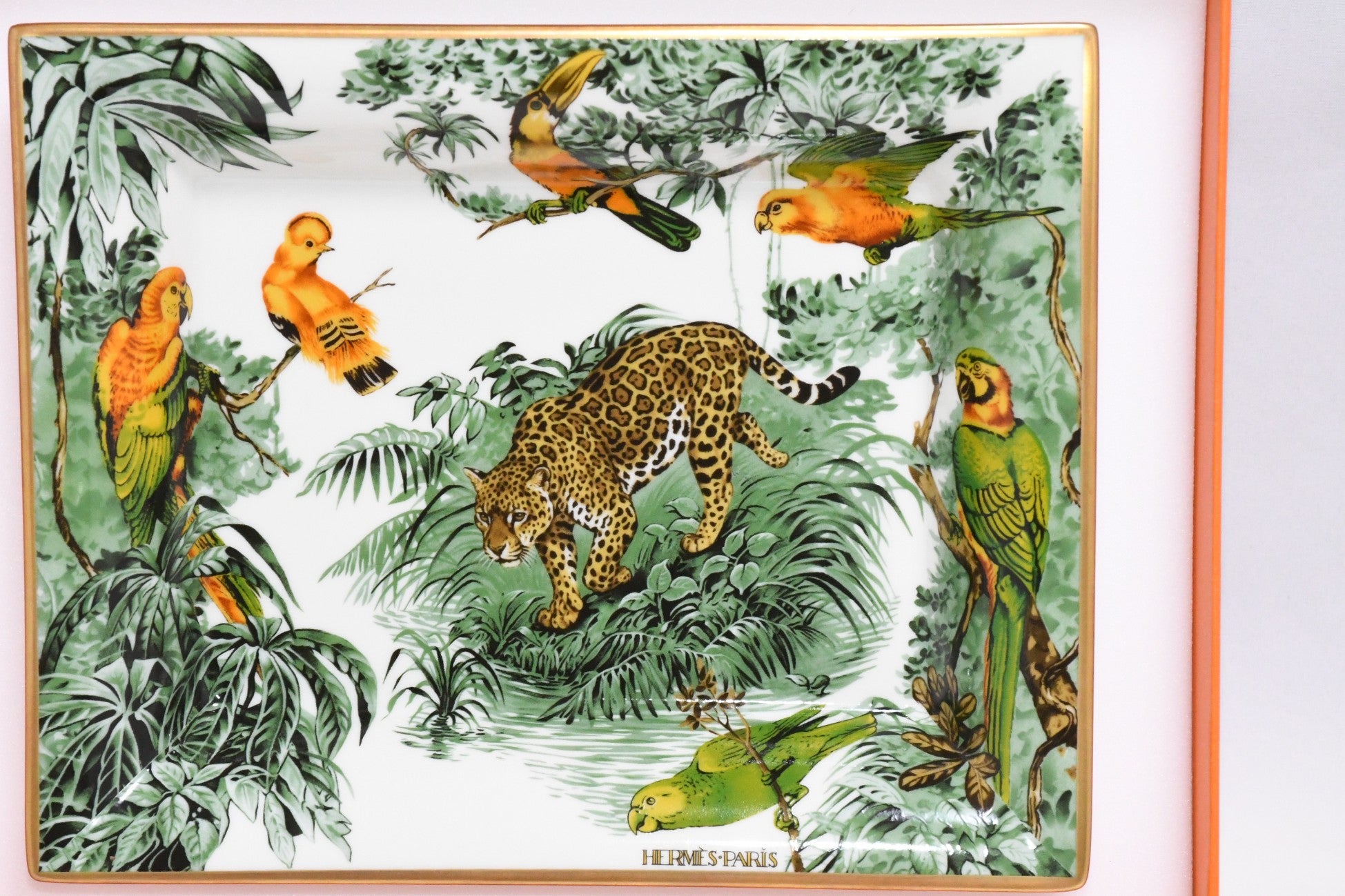 Hermes Carnets d'Equateur Change tray porcelain Ashtray plate