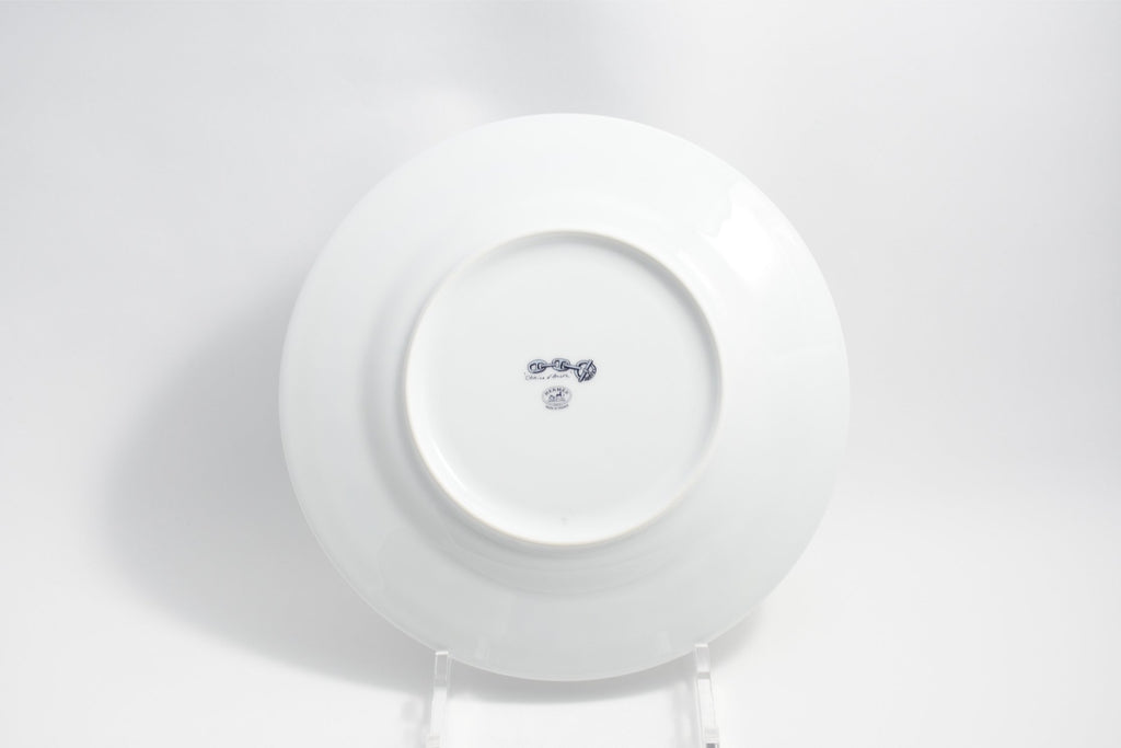 Hermes Chaine D'ancre Dessert Plate 22cm blue porcelain 8.9" 0109