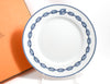 Hermes Chaine D'ancre Dessert Plate 22cm blue porcelain 8.9" 098