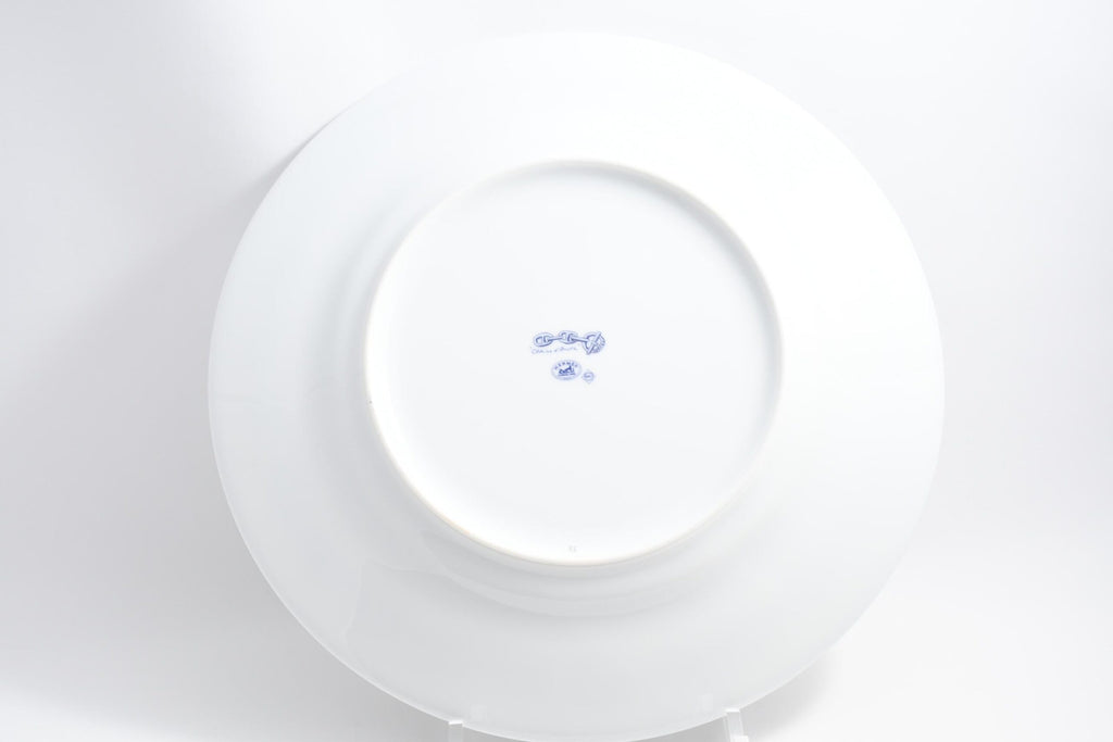 Hermes Chaine D'ancre Dinner Plate 27 cm blue porcelain dinnerware 10.6” 023