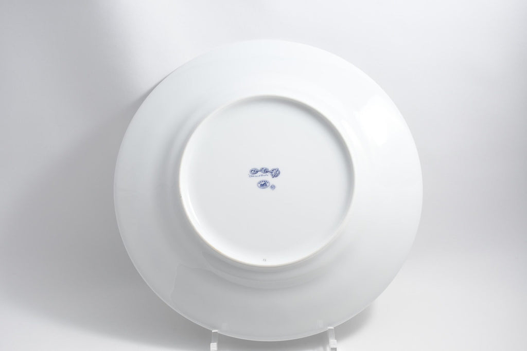 Hermes Chaine D'ancre Dinner Plate 27 cm blue porcelain dinnerware 10.6” 023
