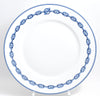 Hermes Chaine D'ancre Dinner Plate 27 cm blue porcelain dinnerware 10.6” 061