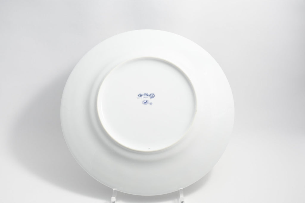 Hermes Chaine D'ancre Dinner Plate 27 cm blue porcelain dinnerware 10.6” 015