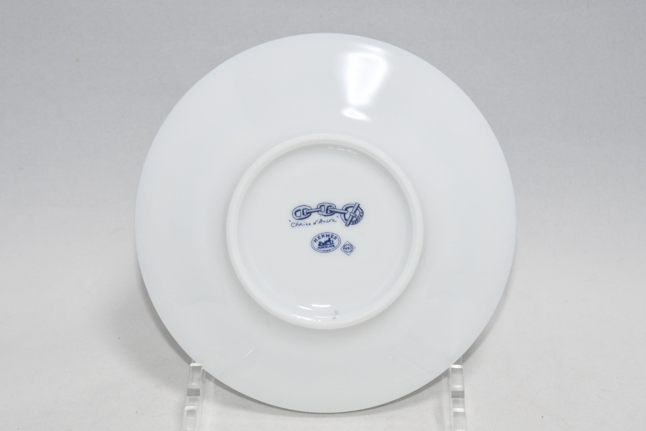 Hermes Chaine D'ancre Tea Cup and Saucer 2 set blue coffee