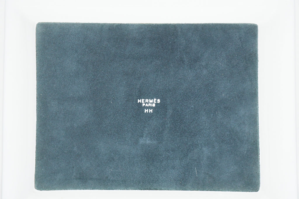 Hermes Chaine d'Ancre Change tray navy porcelain Ashtray chain plate