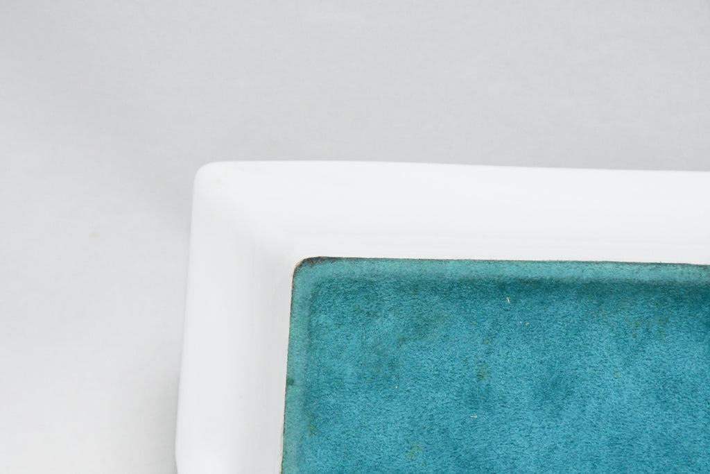 Hermes Change Tray Greek courtyard Garden Porcelain Ashtray Blue green VIDE POCHE