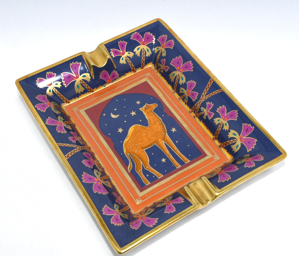 Hermes Change tray Camel porcelain Ashtray night star dinnerware vintage
