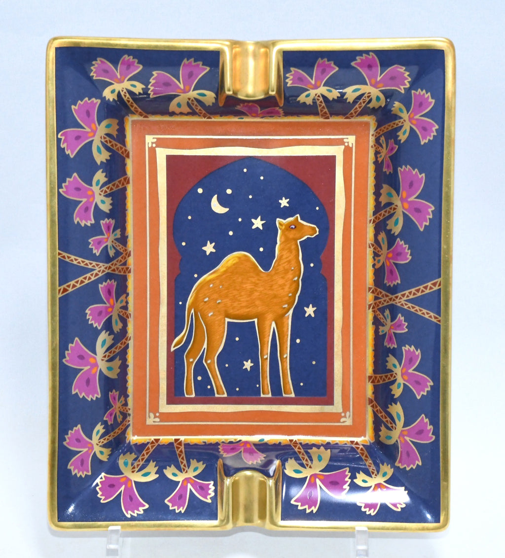 Hermes Change tray Camel porcelain Ashtray night star dinnerware vintage