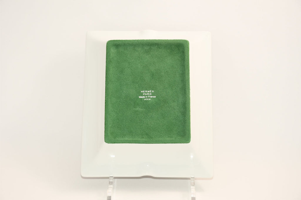 Hermes Change tray Chevaloscope Neon porcelain Ashtray blue plate VIDE POCHE