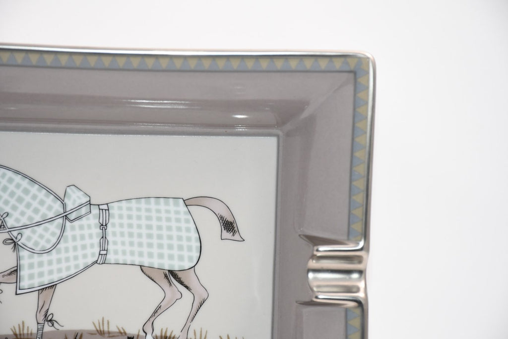 Hermes Change tray Horse porcelain Ashtray animal gray plate VIDE POCHE 062