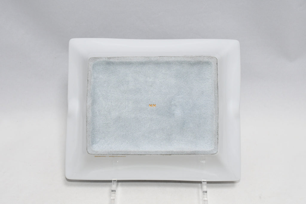 Hermes Change tray Lute porcelain Ashtray blue guitar