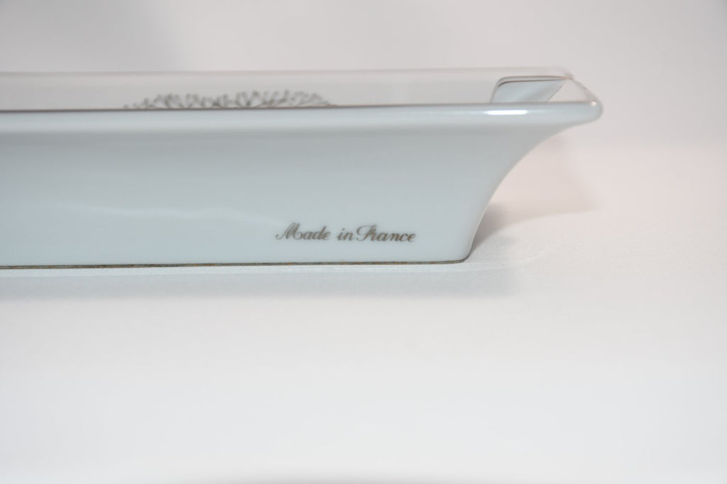 Hermes Change tray Marten porcelain Ashtray animal ermine white plate VIDE POCHE